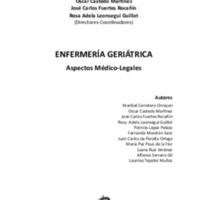   Enfermería geriátrica.